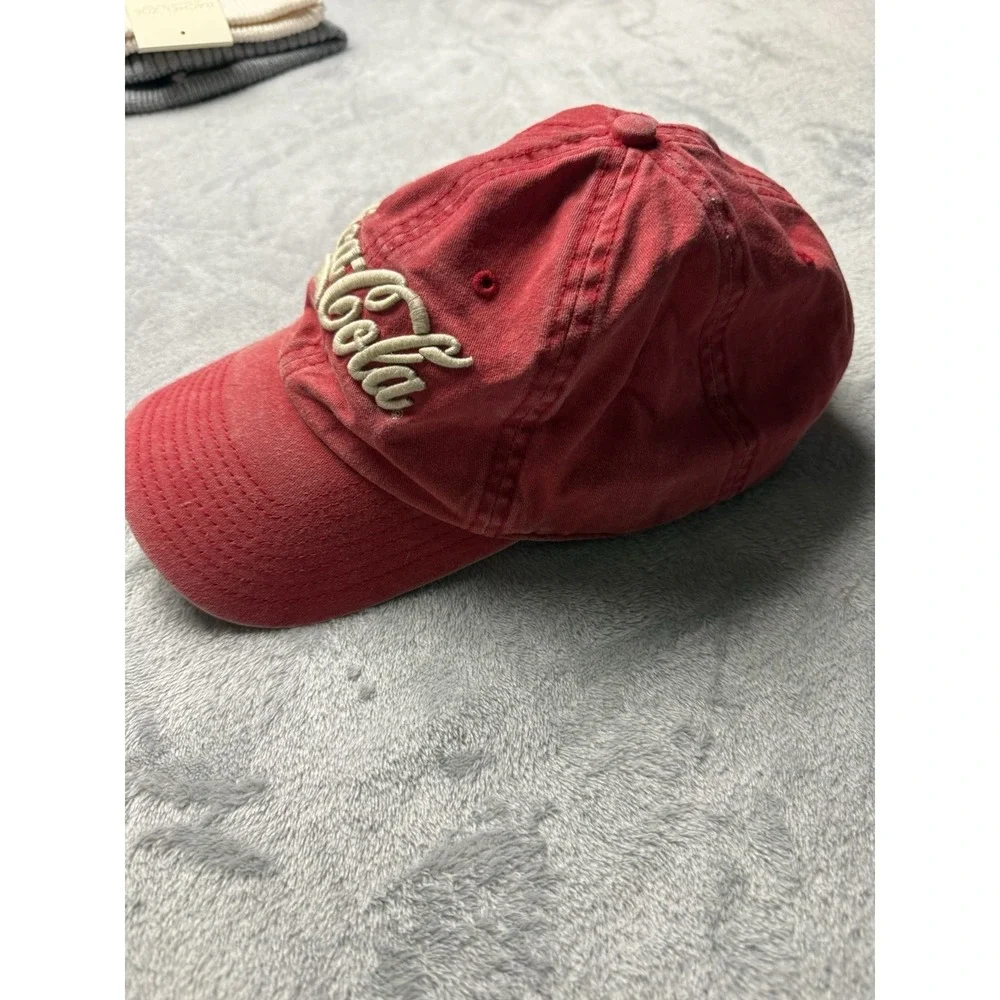 Coca-Cola Red & White Advertising Hat Cap Soda Theme Collectible
